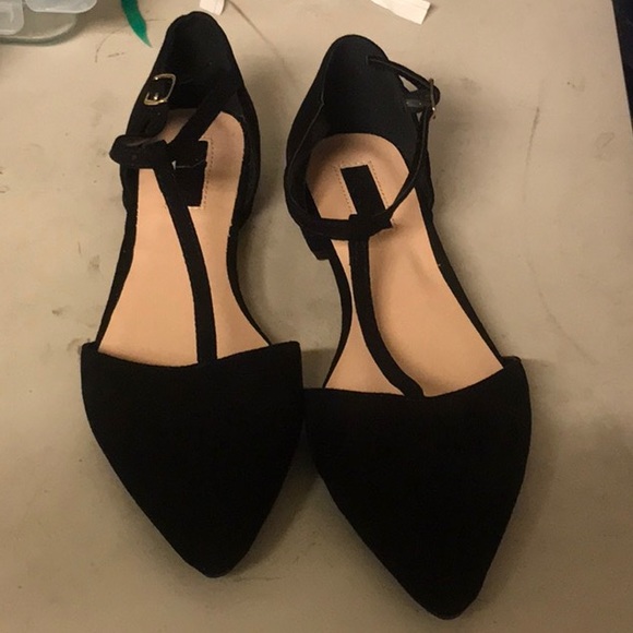 Forever 21 Shoes - Black flats with a t-strap; never worn